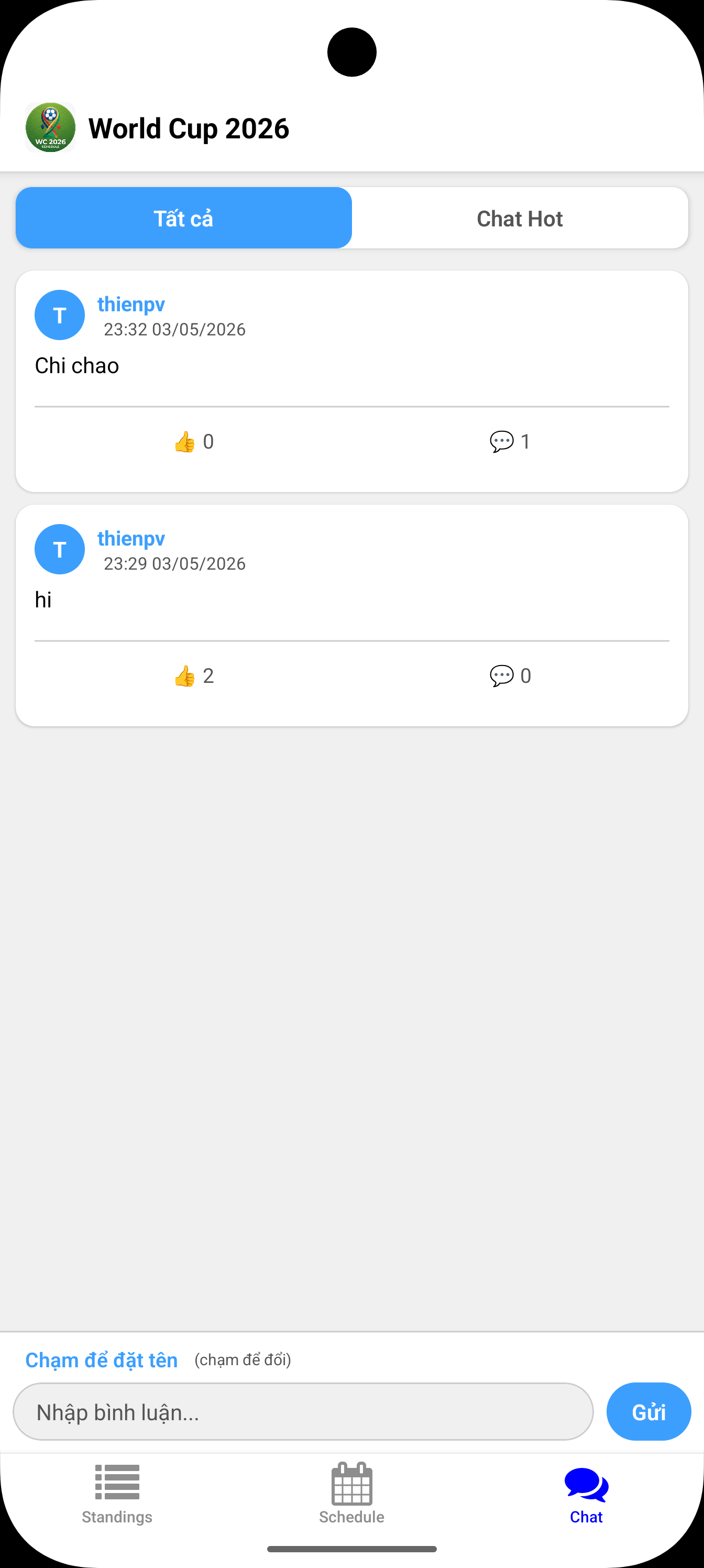 Chat cộng đồng